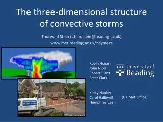The three-dimensional structure of convective storms