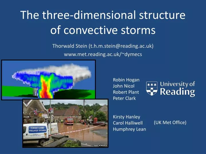 the three dimensional structure of convective storms