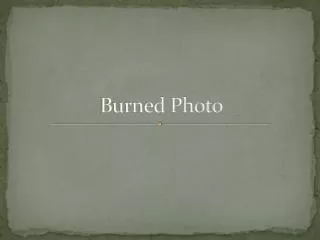 burned photo