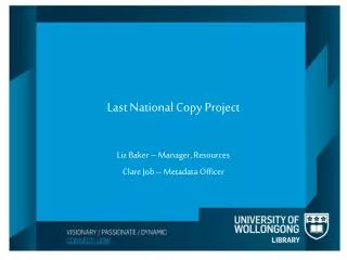 Last National Copy Project