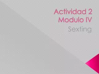 actividad 2 modulo iv
