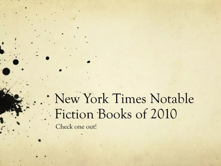 new york times notable fiction books of 2010