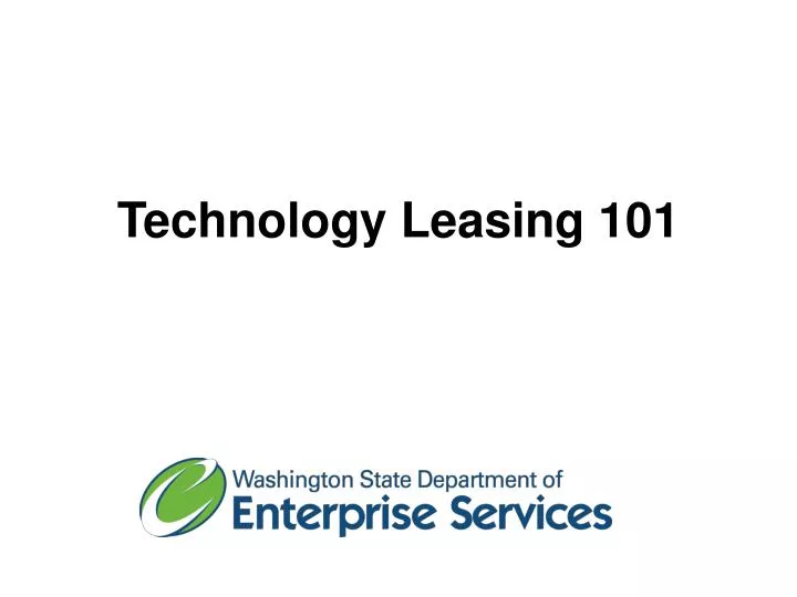 technology leasing 101