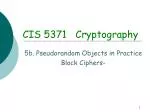 CIS 5371 Cryptography - slide 1