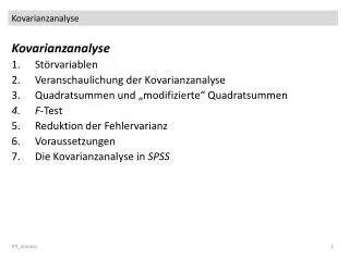 kovarianzanalyse