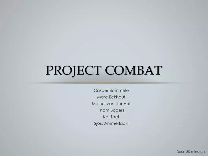 project combat