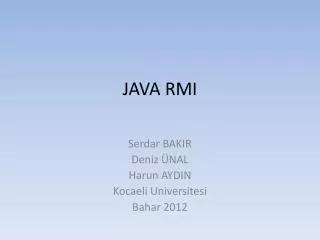 java rmi