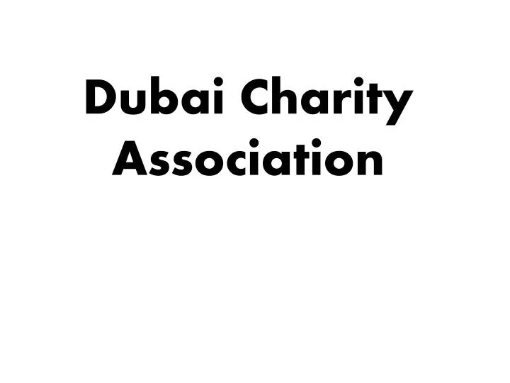 dubai charity association