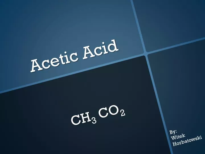 acetic acid