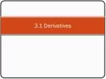 3.1 Derivatives - slide 1