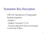 Symmetric-Key Encryption - slide 1
