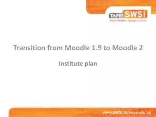 Transition from Moodle 1.9 to Moodle 2
