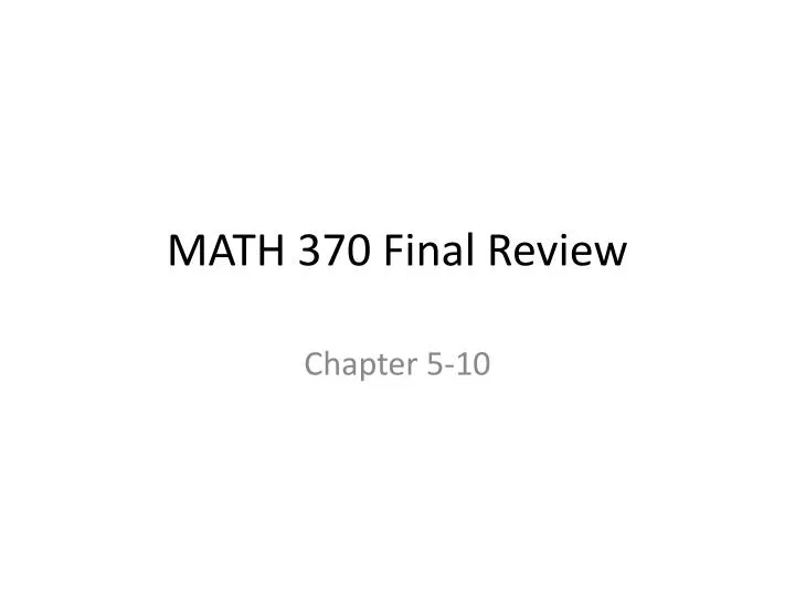 math 370 final review