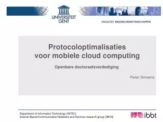 Protocoloptimalisaties voor mobiele cloud computing