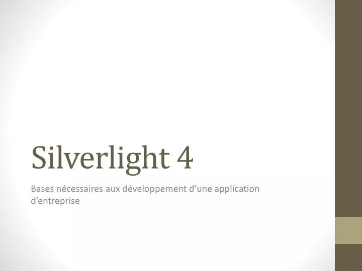 silverlight 4