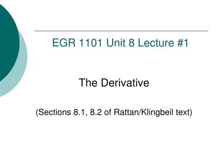 egr 1101 unit 8 lecture 1