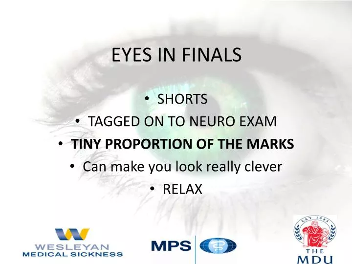 eyes in finals
