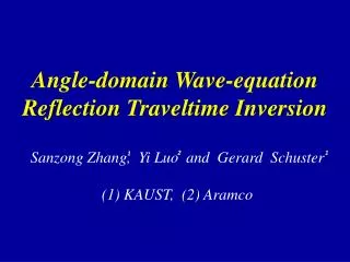 Angle-domain Wave-equation Reflection Traveltime Inversion