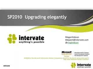 SP2010 Upgrading elegantly