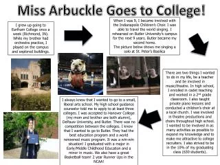 Miss Arbuckle Goes to College!