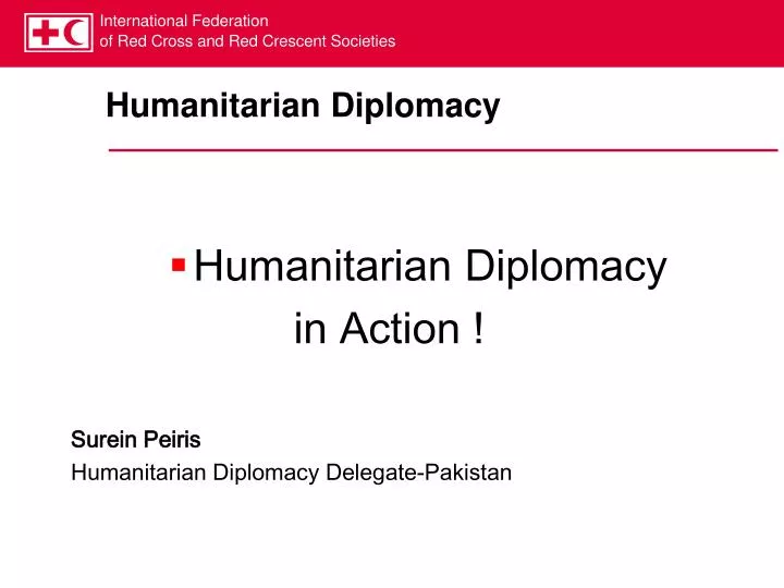 humanitarian diplomacy