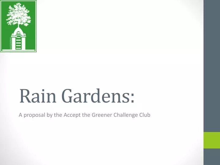 rain gardens