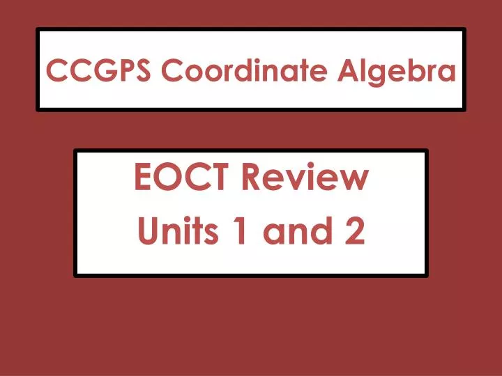 ccgps coordinate algebra