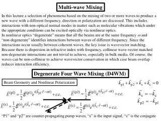 Multi-wave Mixing