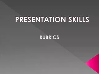 presentation skills