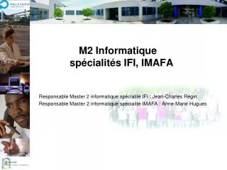 m2 informatique sp cialit s ifi imafa