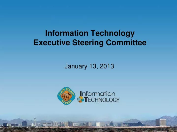 information technology executive steering committee