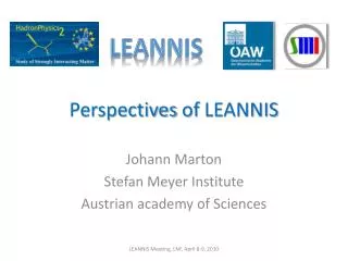 Perspectives of LEANNIS