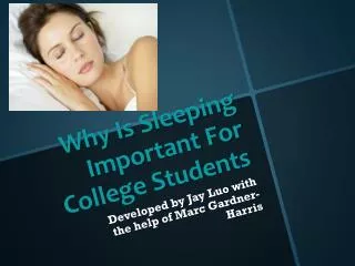 Why Is Sleeping Important For College Students