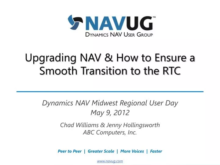 upgrading nav how to ensure a smooth transition to the rtc