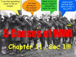 5 Causes of WWI