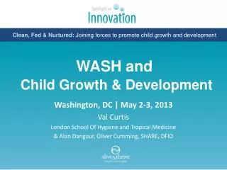 WASH and Child Growth &amp; Development