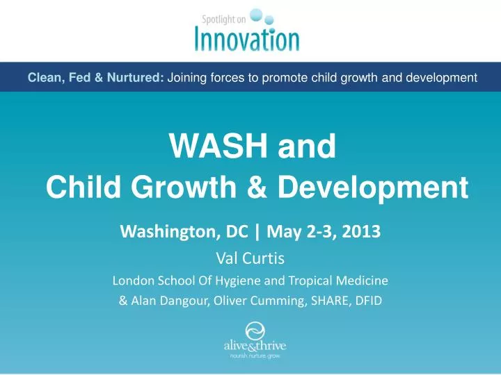 wash and child growth development