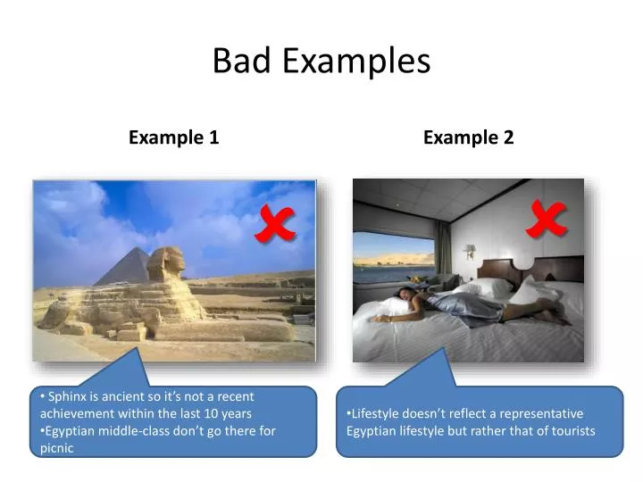 bad examples