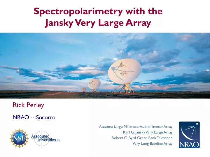 spectropolarimetry with the jansky very large array