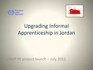 Upgrading Informal Apprenticeship in Jordan