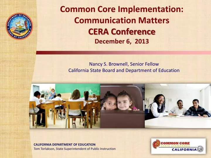 common core implementation communication matters cera conference december 6 2013