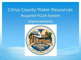 Citrus County Water Resources