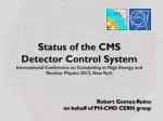 Robert Gomez-Reino o n behalf of PH-CMD CERN group - slide 1