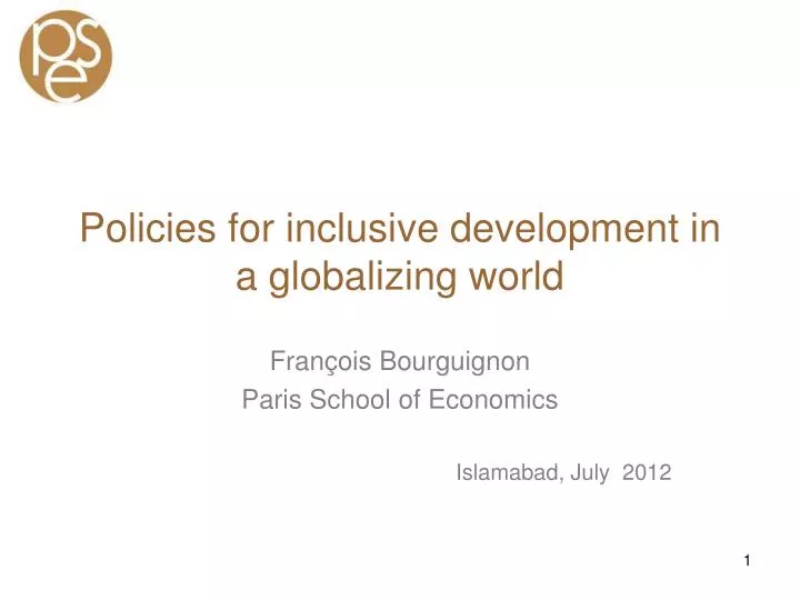 policies for inclusive development in a globalizing world