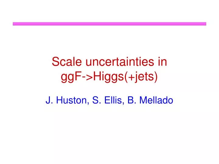 scale uncertainties in ggf higgs jets