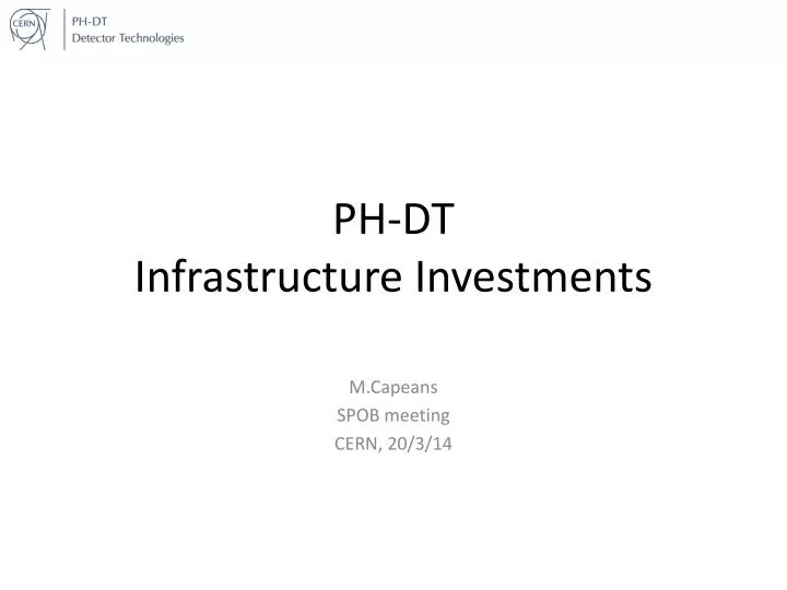 ph dt infrastructure investments