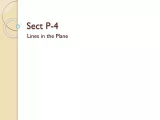Sect P-4
