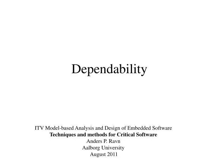 dependability