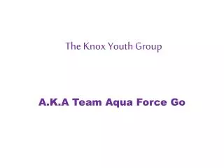 The K nox Y outh Group