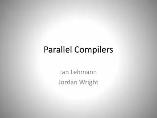 Parallel Compilers